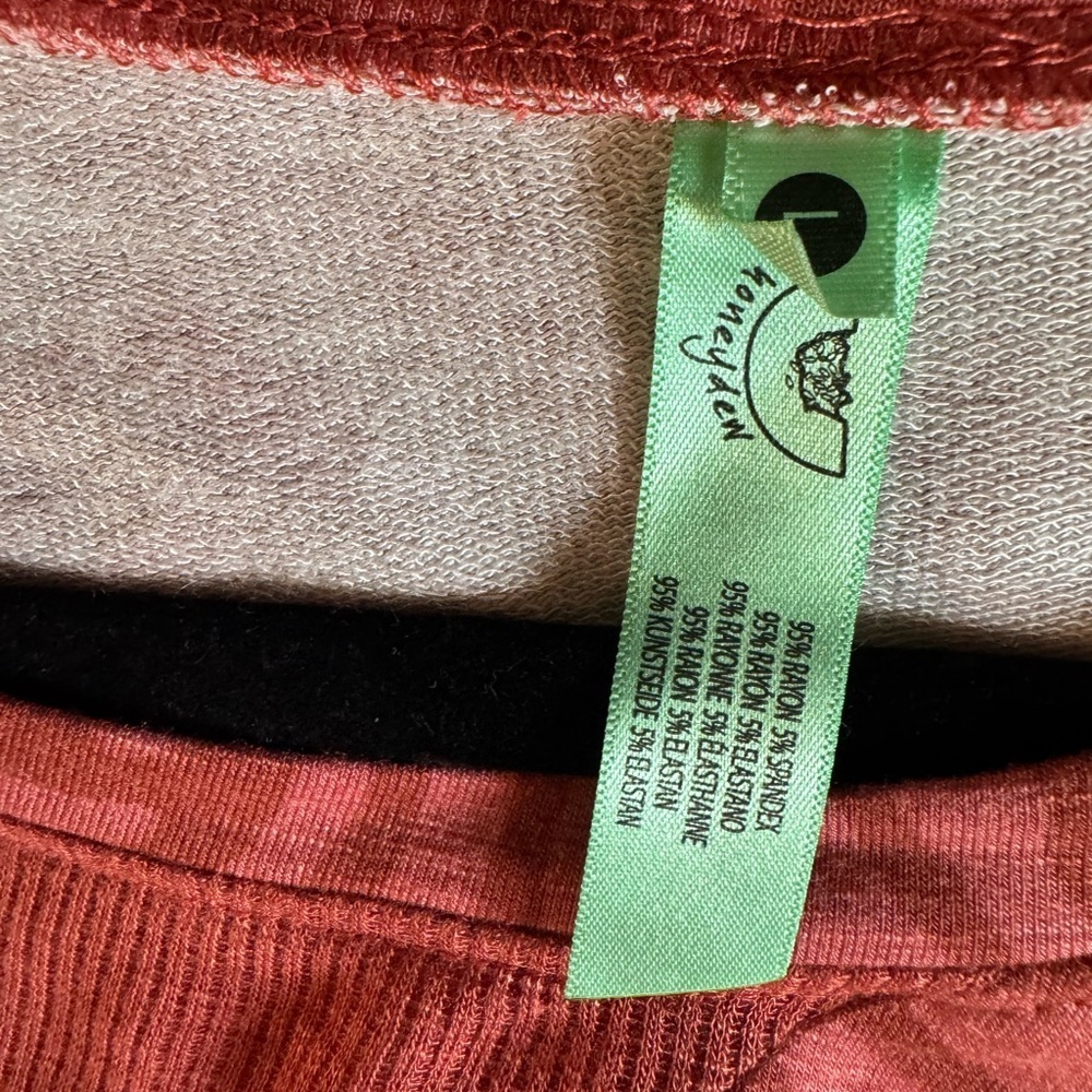 Honeydew Intimates coral Zebra Pattern Sweatshirt - Picture 3 of 7